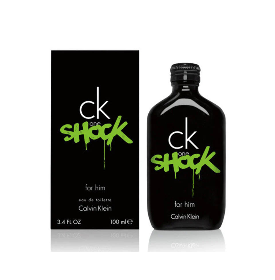 Calvin Klein One Shock for Him Eau de Toilette Spray 100ml β Spicy, Fresh & Citrus Fragrance for Men