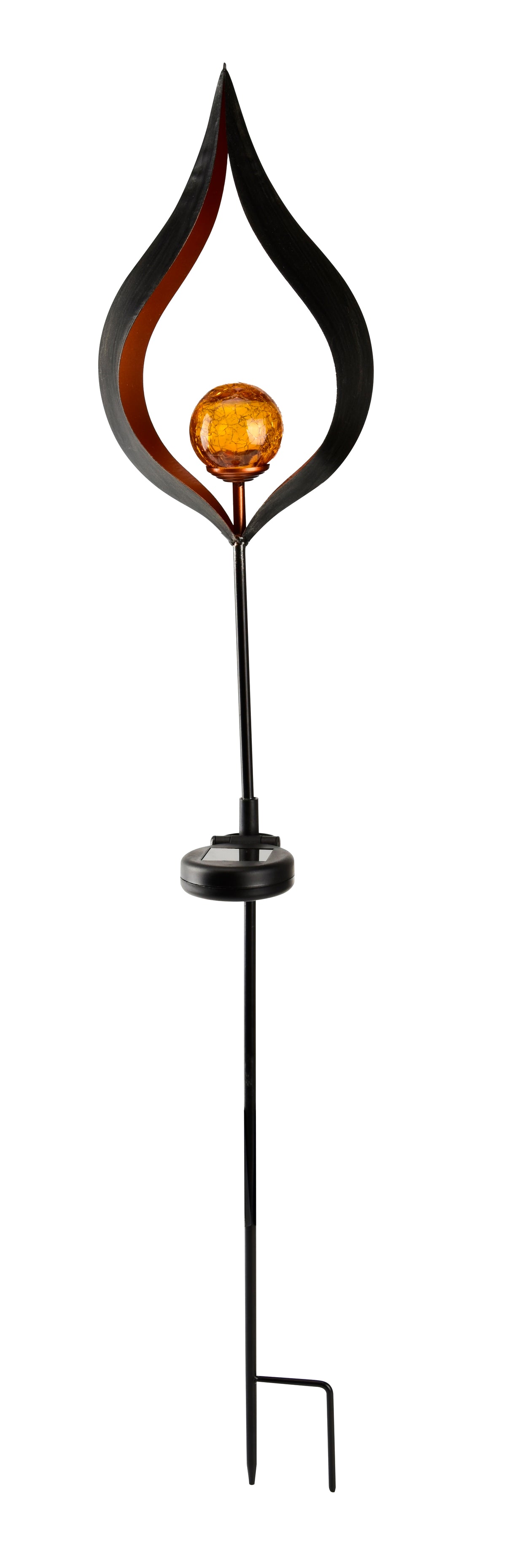 Avilo Flame Globe Solar Stake Light – Modern Solar Powered Garden Light