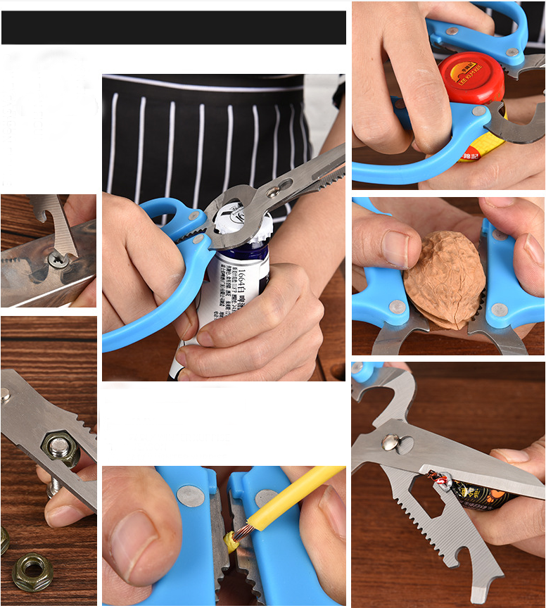 Avilo 10 in 1 Multi-Functional Scissors – Practical Multi-Purpose Cutting Tool