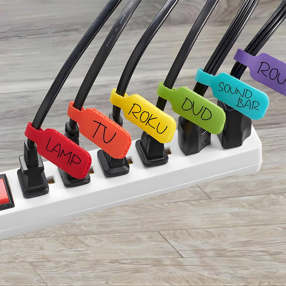 Avilo Set of 10 Cable Labels – Easy-to-Use Cable Identification Tags for Tidy Organisation