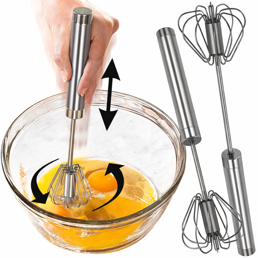 Avilo Whip and Whisk Set of 2 – Kitchen Whisks for Whipping, Blending and Frothing