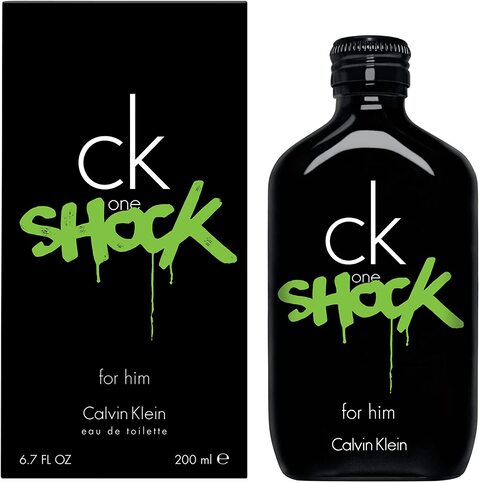 Calvin Klein One Shock for Him Eau de Toilette Spray 200ml β Spicy, Musky Fragrance for Men
