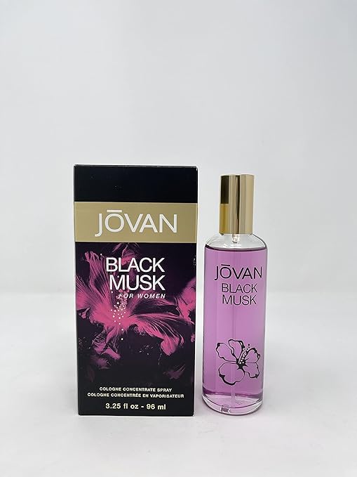 Jovan Black Musk for Women Cologne Spray 96ml β Musky, Floral Fragrance for Women