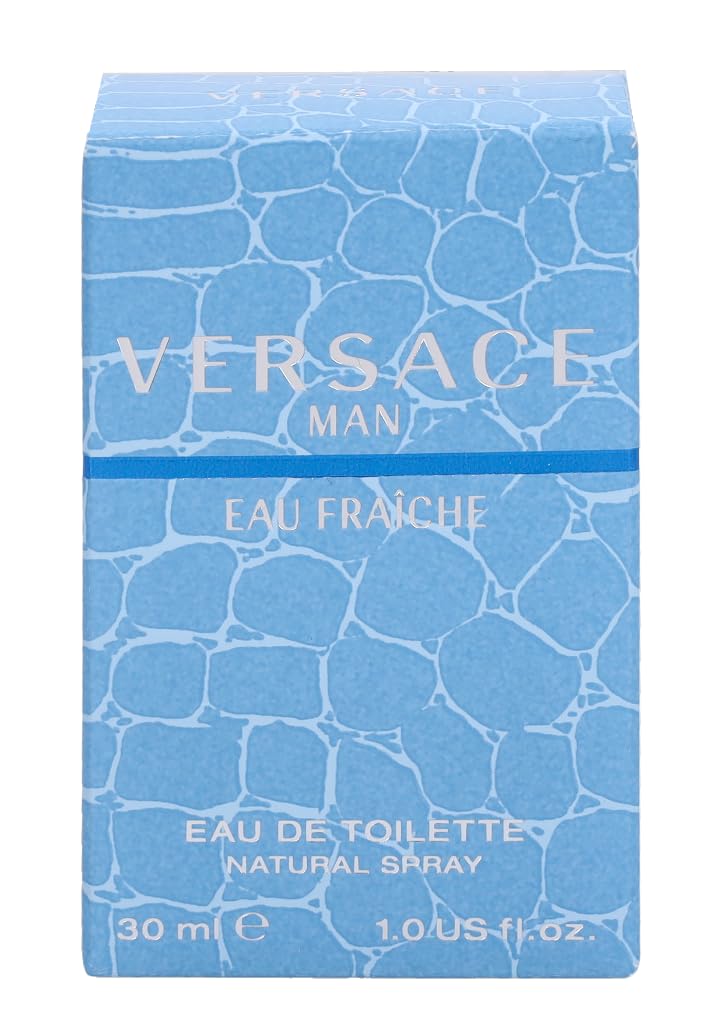 Versace Man Eau Fraiche Eau de Toilette Spray 30ml – Woody Aromatic Citrus Fragrance for Men