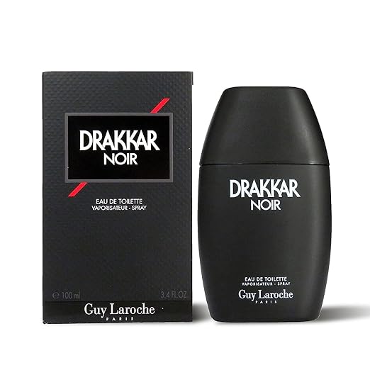 Guy Laroche Drakkar Noir Men Eau de Toilette Spray 100ml β Fresh & Citrus, Aromatic Fragrance for Men