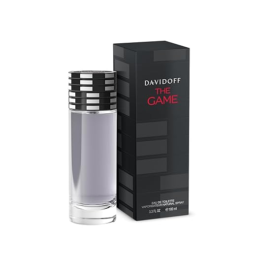 Davidoff The Game Eau de Toilette Spray 100ml – Woody Aromatic Men's Fragrance with Juniper & Amber