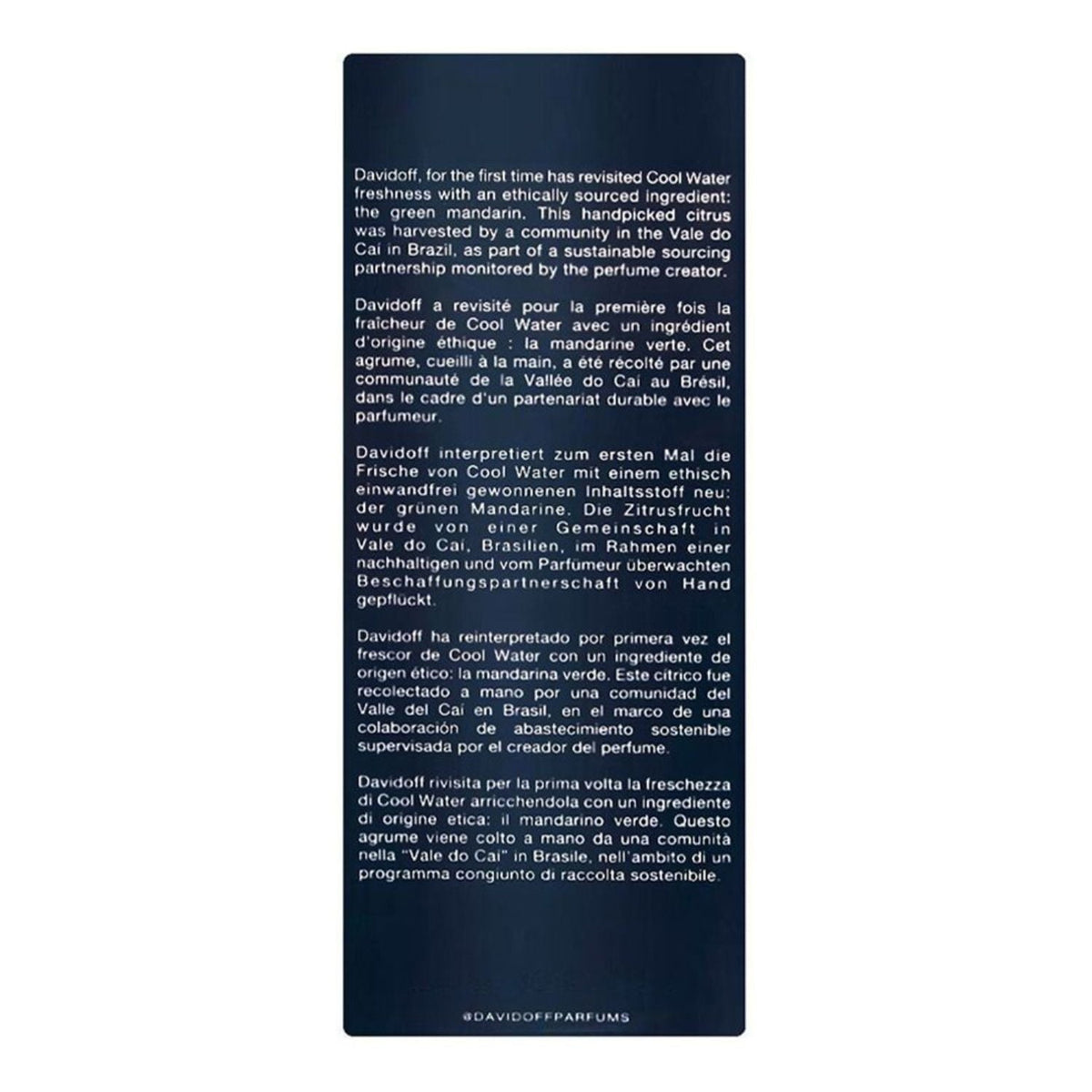 Davidoff Cool Water Intense for Men Eau de Parfum Spray 125ml – Citrus, Coconut Water & Amber Fragrance