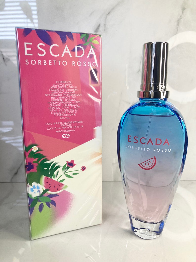 Escada Sorbetto Rosso Limited Edition Eau de Toilette Spray 100ml β Floral, Fruity Fragrance for Women