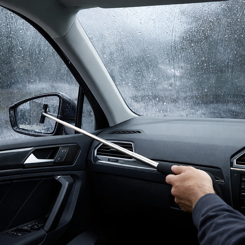 Avilo Telescopic Car Wing Mirror Squeegee – Reach and Clear Your Car's Mirrors Easily