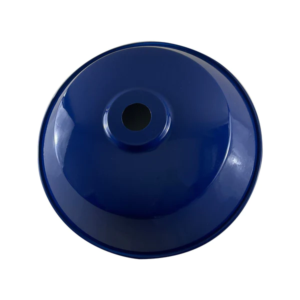 LEDSONE Navy Blue Retro Metal Pendant Lampshade, 36cm – Vintage Industrial E27 Ceiling Light Shade