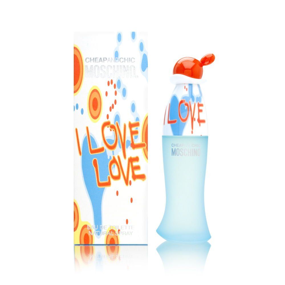 Moschino I Love Love Eau de Toilette Spray 50ml β Fresh & Citrus, Floral Fragrance for Women