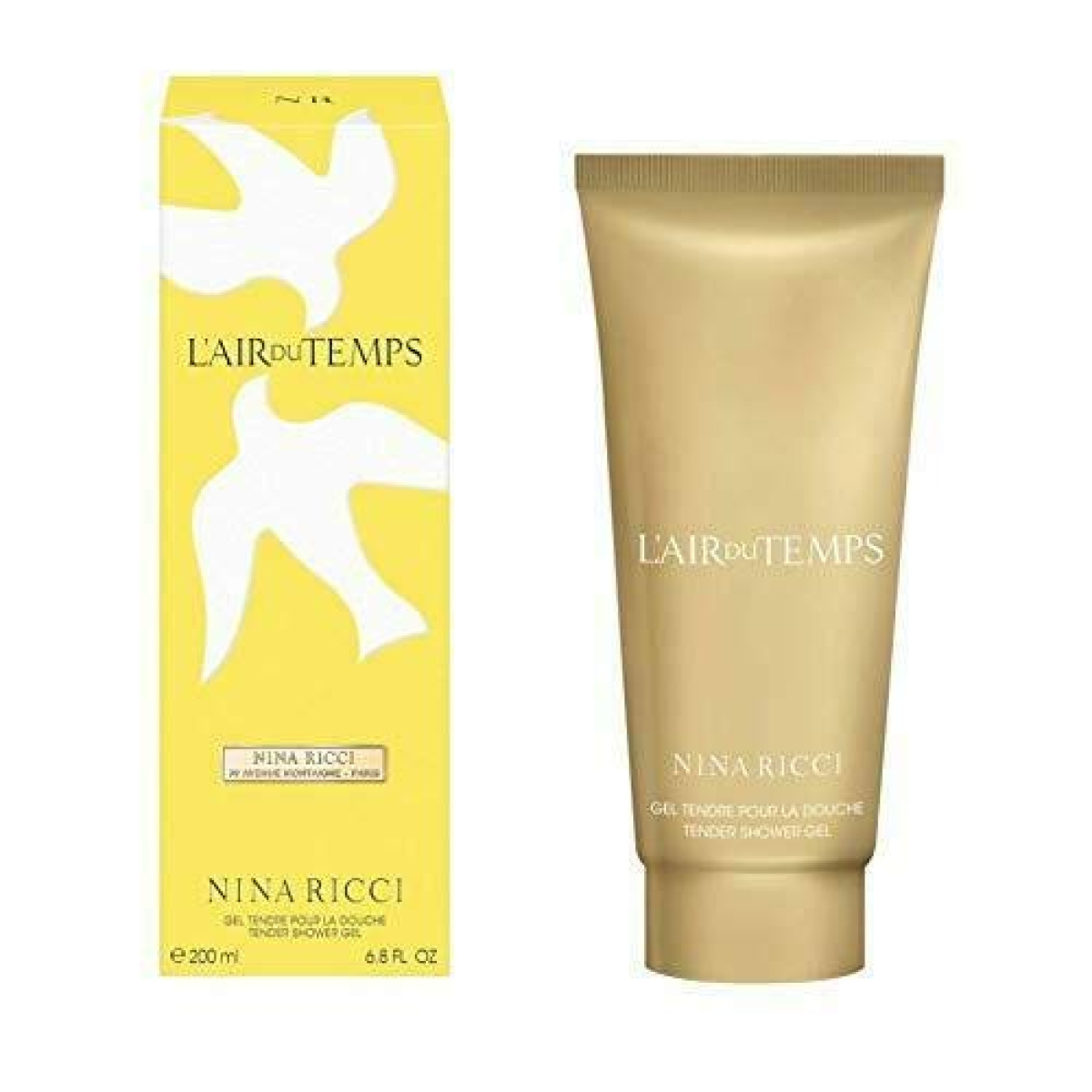 Nina Ricci L'Air du Temps Tender Shower Gel 200ml – Soft Floral Body Cleanser for Women