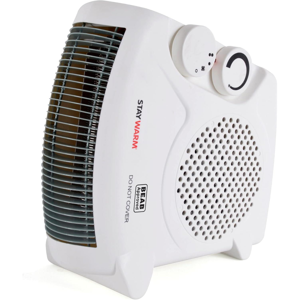 StayWarm 2000W Upright / Flatbed Fan Heater with Variable Thermostat, Cool Blow & Frost Watch – Portable Heater