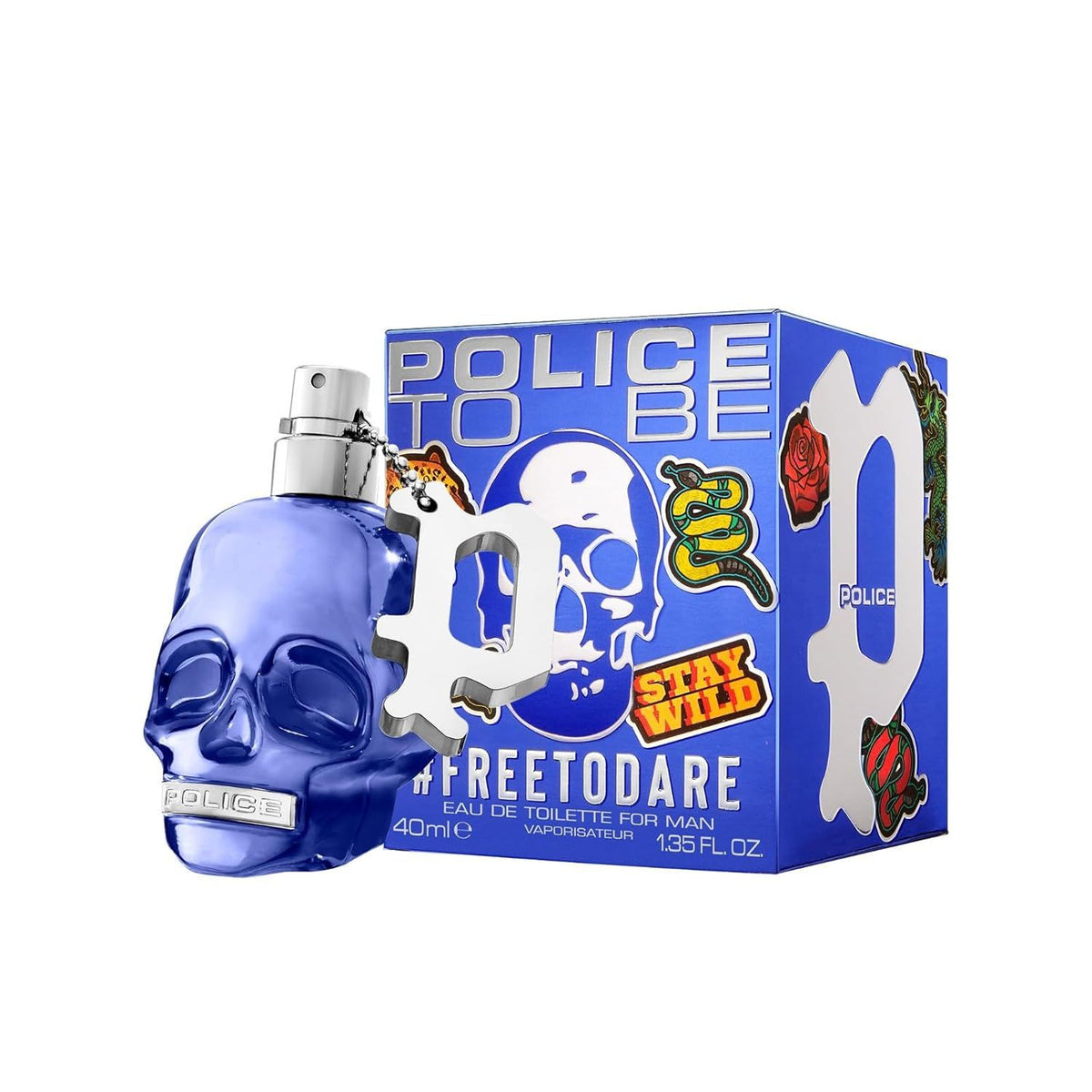 Police To Be Freetodare Man Eau de Toilette Spray 40ml β Fresh & Citrus, Amber & Oriental Fragrance for Men