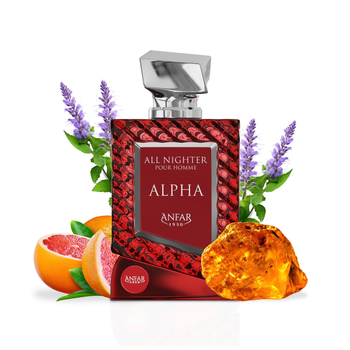 Anfar All Nighter Alpha - Extrait de Parfum 100ml – Fresh & Citrus, Amber & Oriental Fragrance for Men