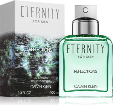 Calvin Klein Eternity for Men Reflections Eau de Toilette Spray 100ml β Fresh & Citrus, Aquatic Fragrance for Men