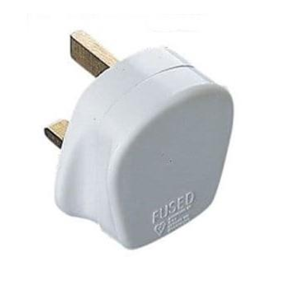Eagle 13A 3 Pin UK Fused Plug – Common Household Mains Plug, White, E301AC