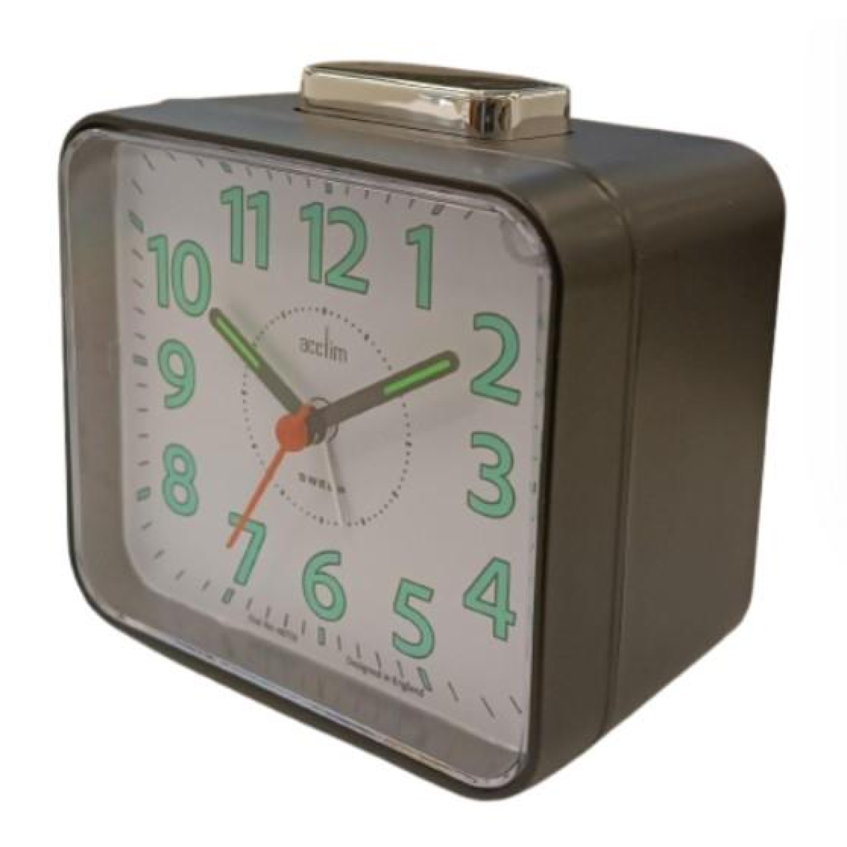 Acctim Parker Bedside Alarm Clock with Crescendo Beep Alarm, Snooze & Light – Easy-Read Dial, Black