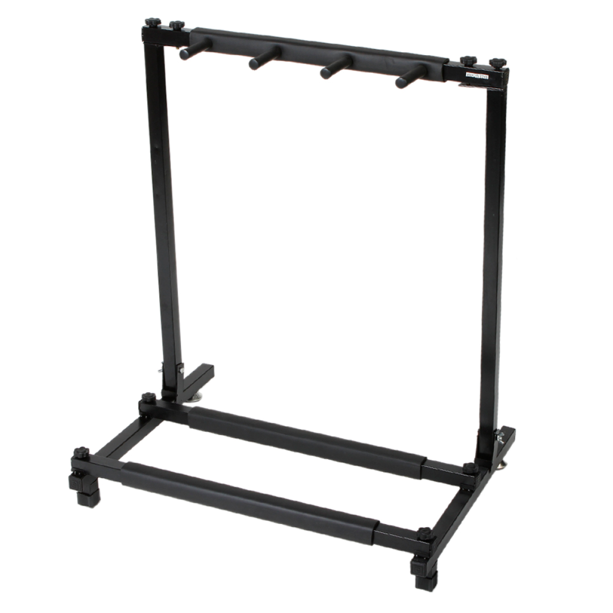 Triple Folding Guitar Stand Rack Holding 3 Guitars – Acoustic, Electric and Bass Guitar Holder, Black