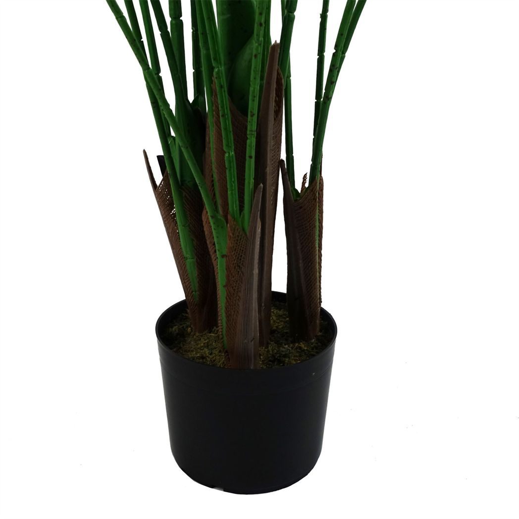 Artificial Areca Palm Tree, 125cm UV Resistant – Outdoor Palm with Wired Branches in Weighted Pot