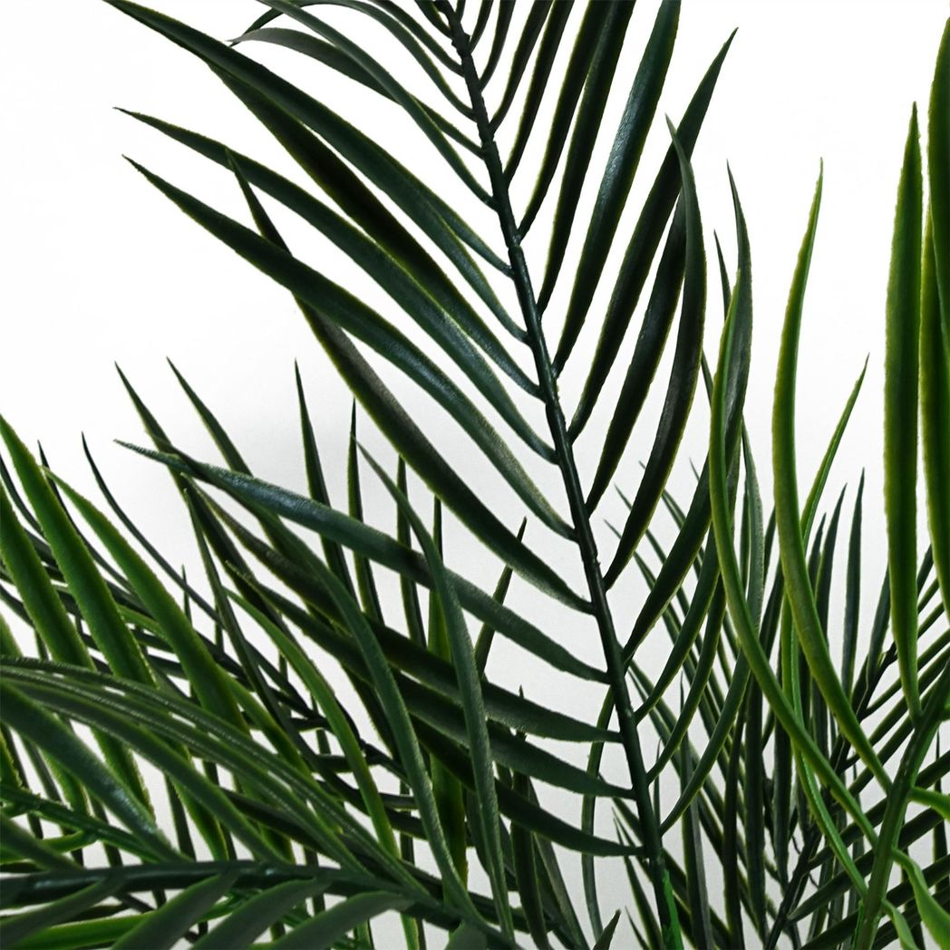 Artificial Areca Palm Tree, 125cm UV Resistant – Outdoor Palm with Wired Branches in Weighted Pot