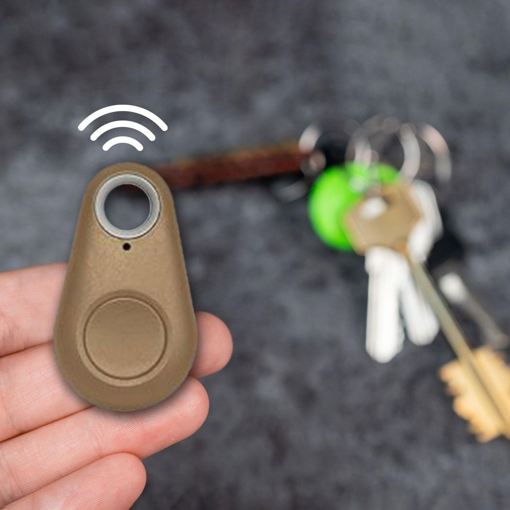 Aquarius Key Finder Anti-Lost Alarm with GPS Last Location Finder & Bluetooth 4.0 – Phone App Tracker, Gold