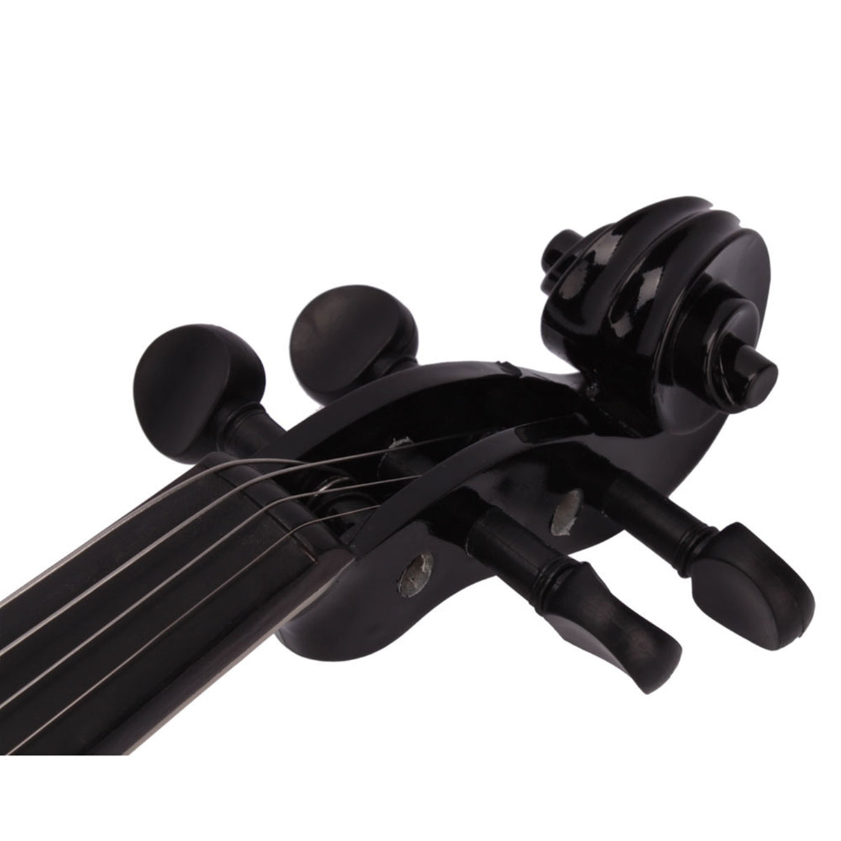 4/4 Full Size Acoustic Violin Set with Case, Bow & Rosin – Beginner Violin Outfit for Adults, Black