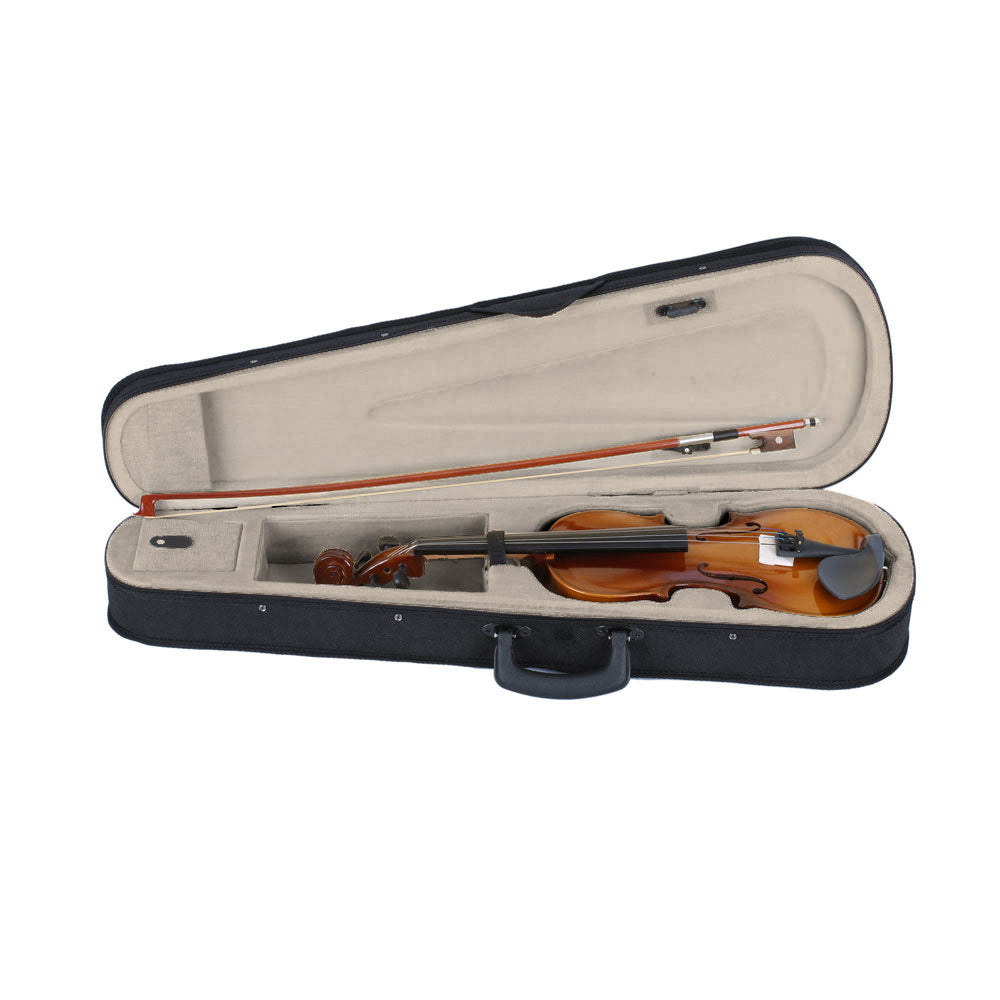 3/4 Size Acoustic Violin Set with Case, Bow & Rosin – Beginner Violin Outfit for Children, Natural