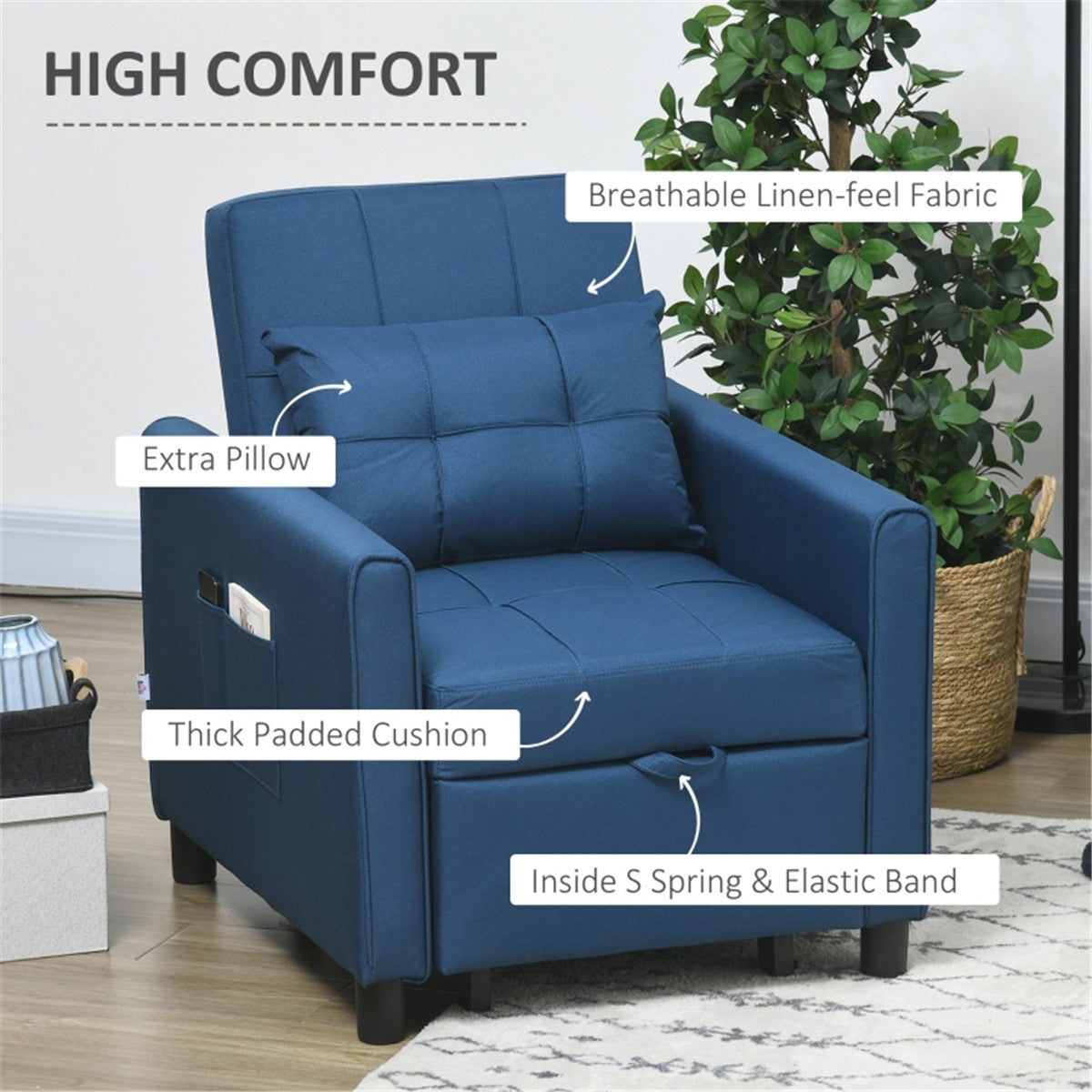 Blue Chair Bed lifestyle image