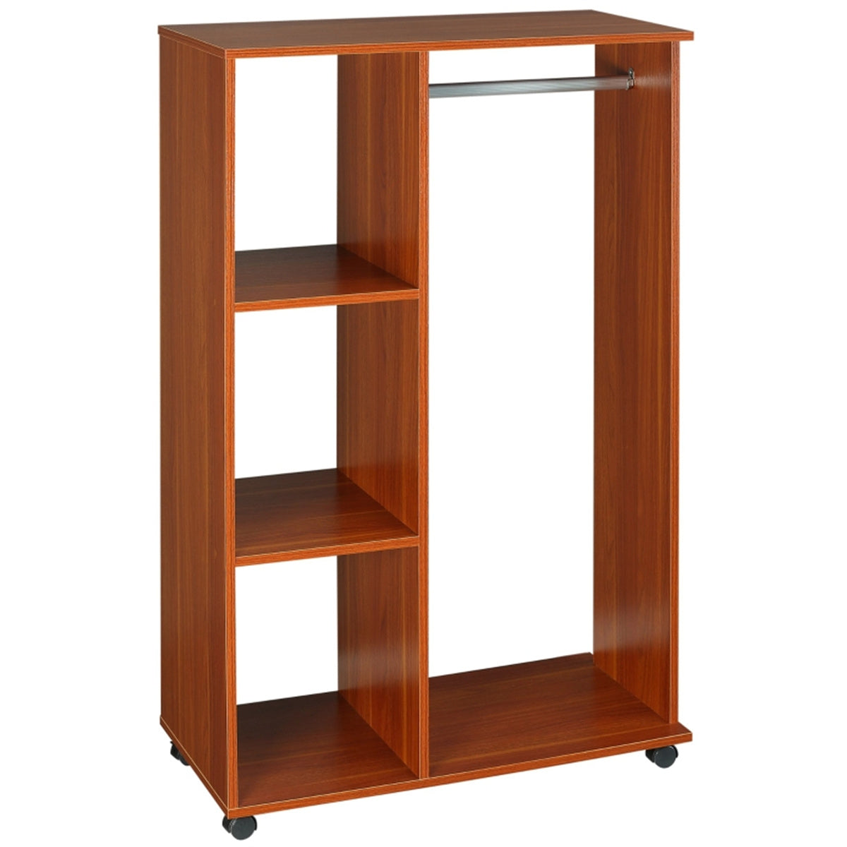 Chester Rolling Wardrobe Storage Unit with Hanging Space, Wheels & Protective Cover