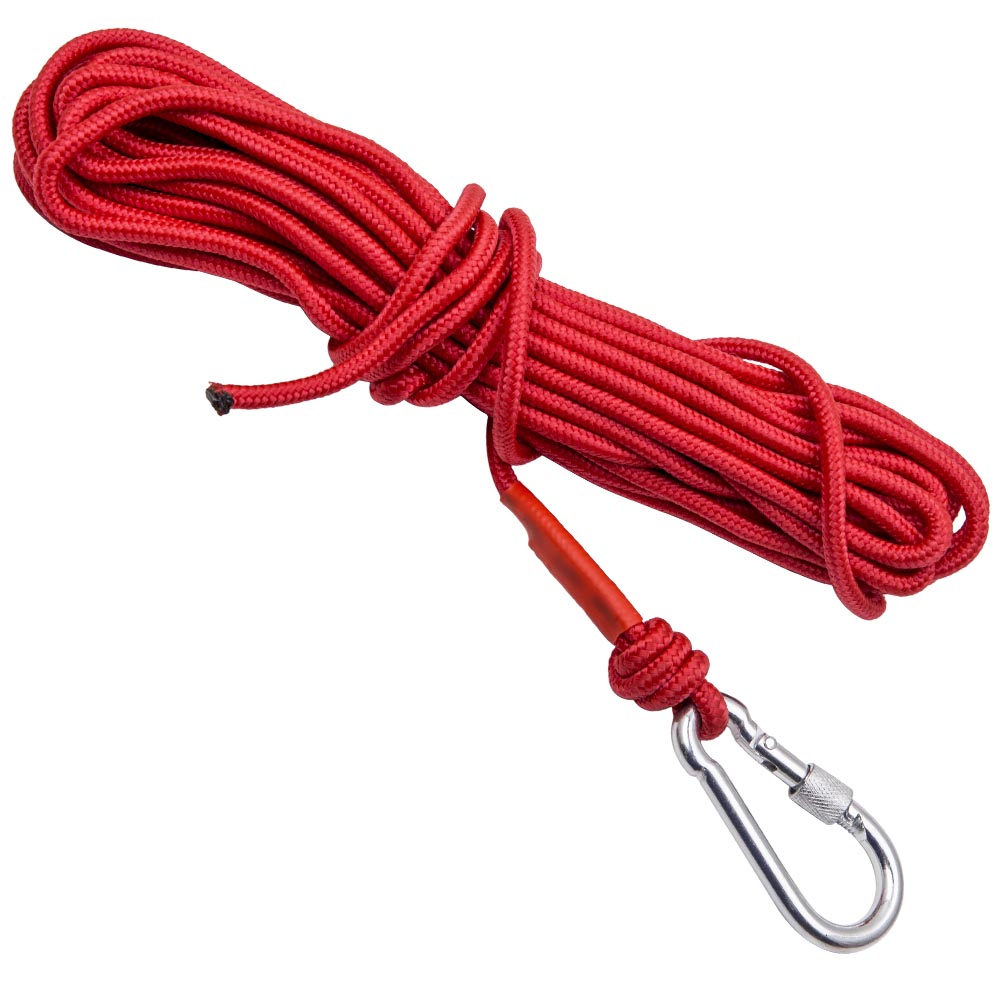Double-Sided Neodymium Fishing Magnet with 10m Rope & Hook, 120kg Pull per Side – Magnet Fishing & Salvage Kit