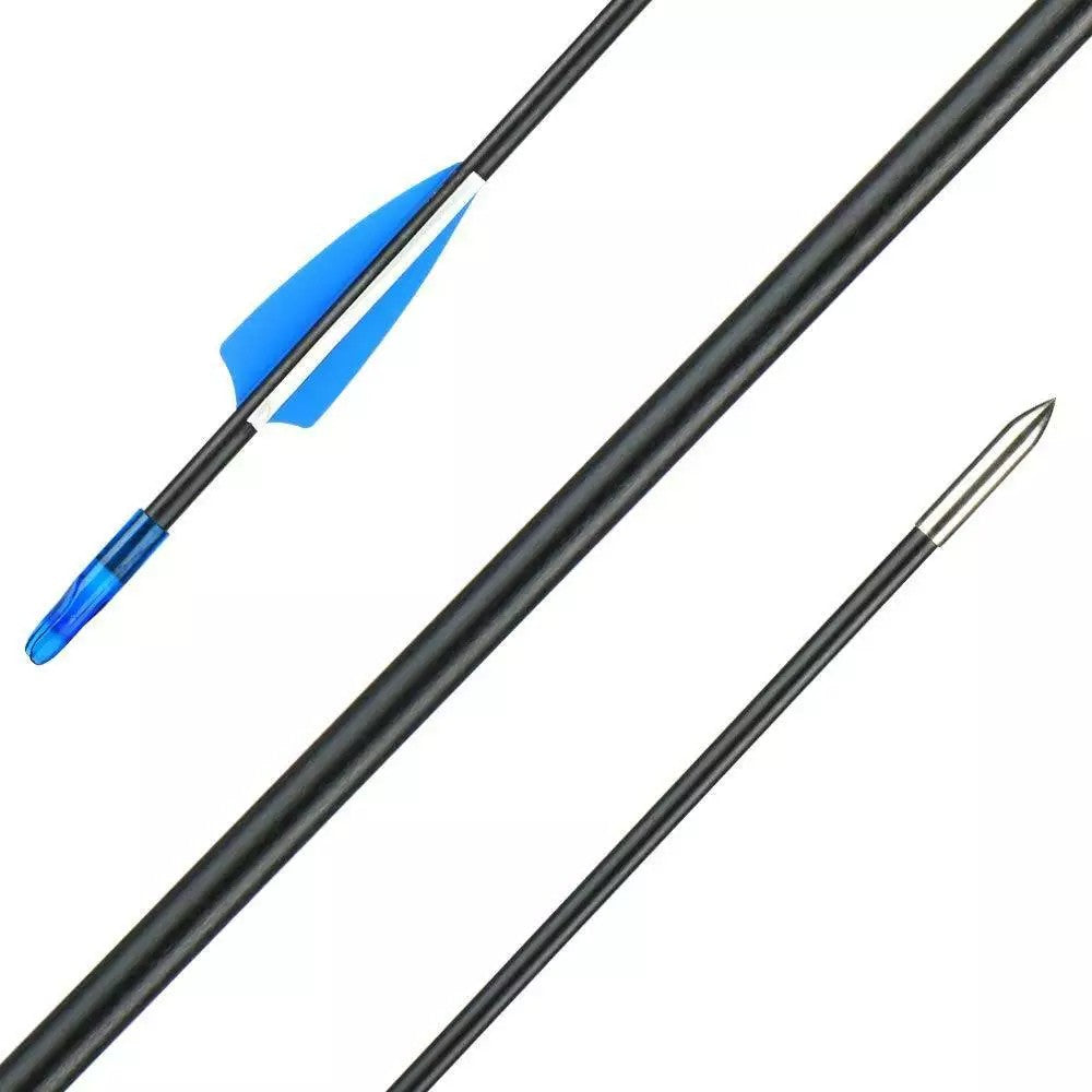 Fibreglass Archery Arrows, Pack of 30, 79cm – Target Practice Arrows for Compound & Recurve Bows, Red