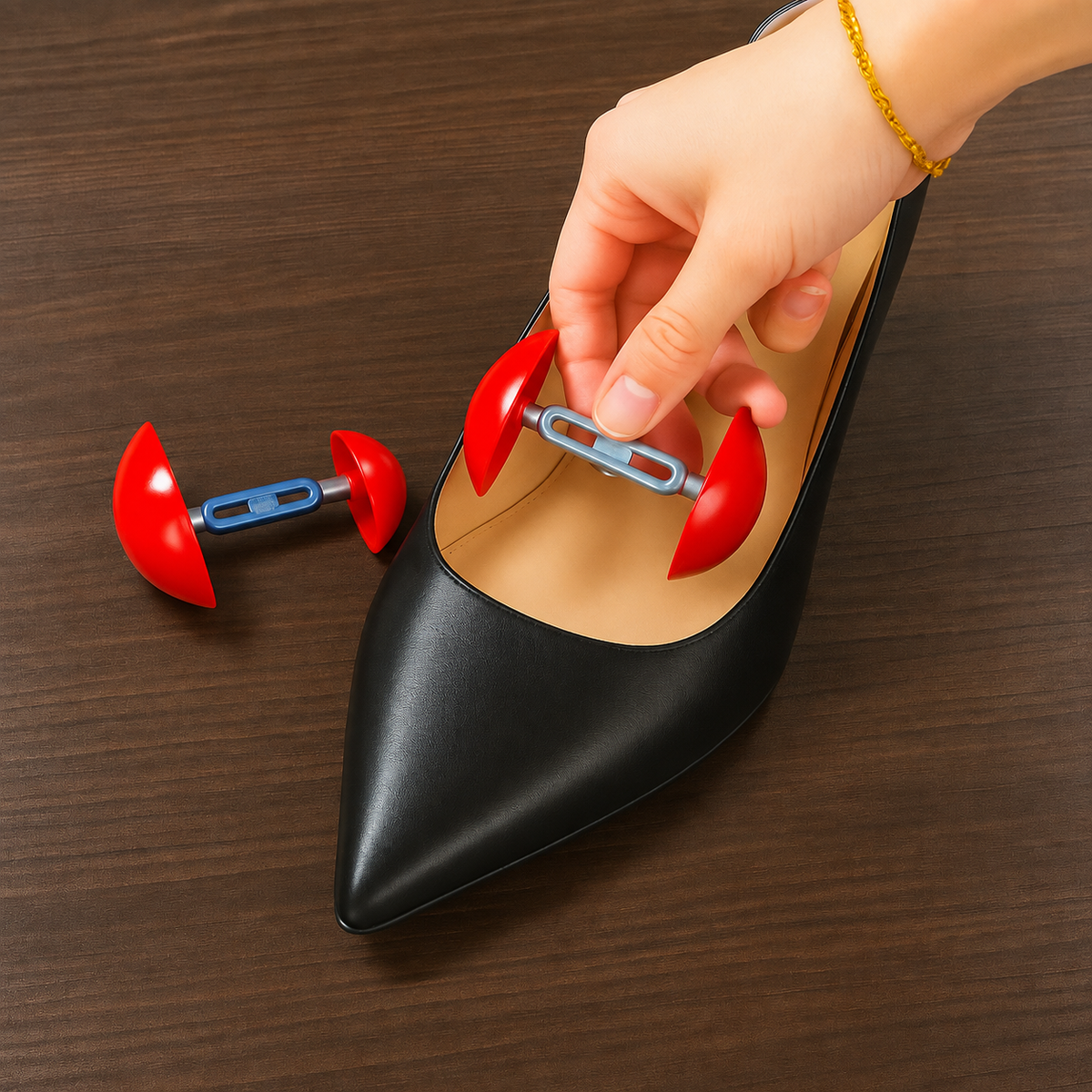 Avilo Width Shoe Stretchers, Adjustable 7–10.2 cm – Pair, One Size
