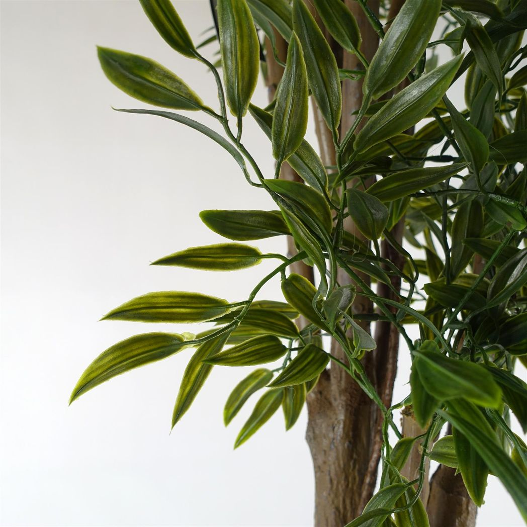 140cm UV Resistant Artificial Ruscus Tree with 2,716 Leaves – Low-Maintenance Indoor & Outdoor Greenery