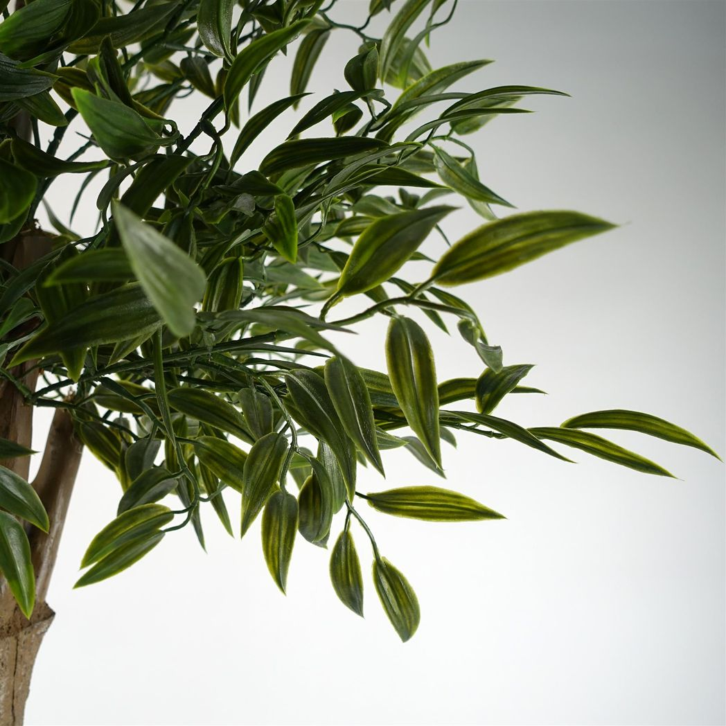 140cm UV Resistant Artificial Ruscus Tree with 2,716 Leaves – Low-Maintenance Indoor & Outdoor Greenery