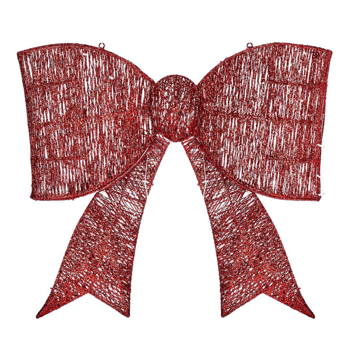 Giant Pre-Lit Outdoor Christmas Bow with 124 Warm White LEDs – Festive Door, Porch & Gate Decoration