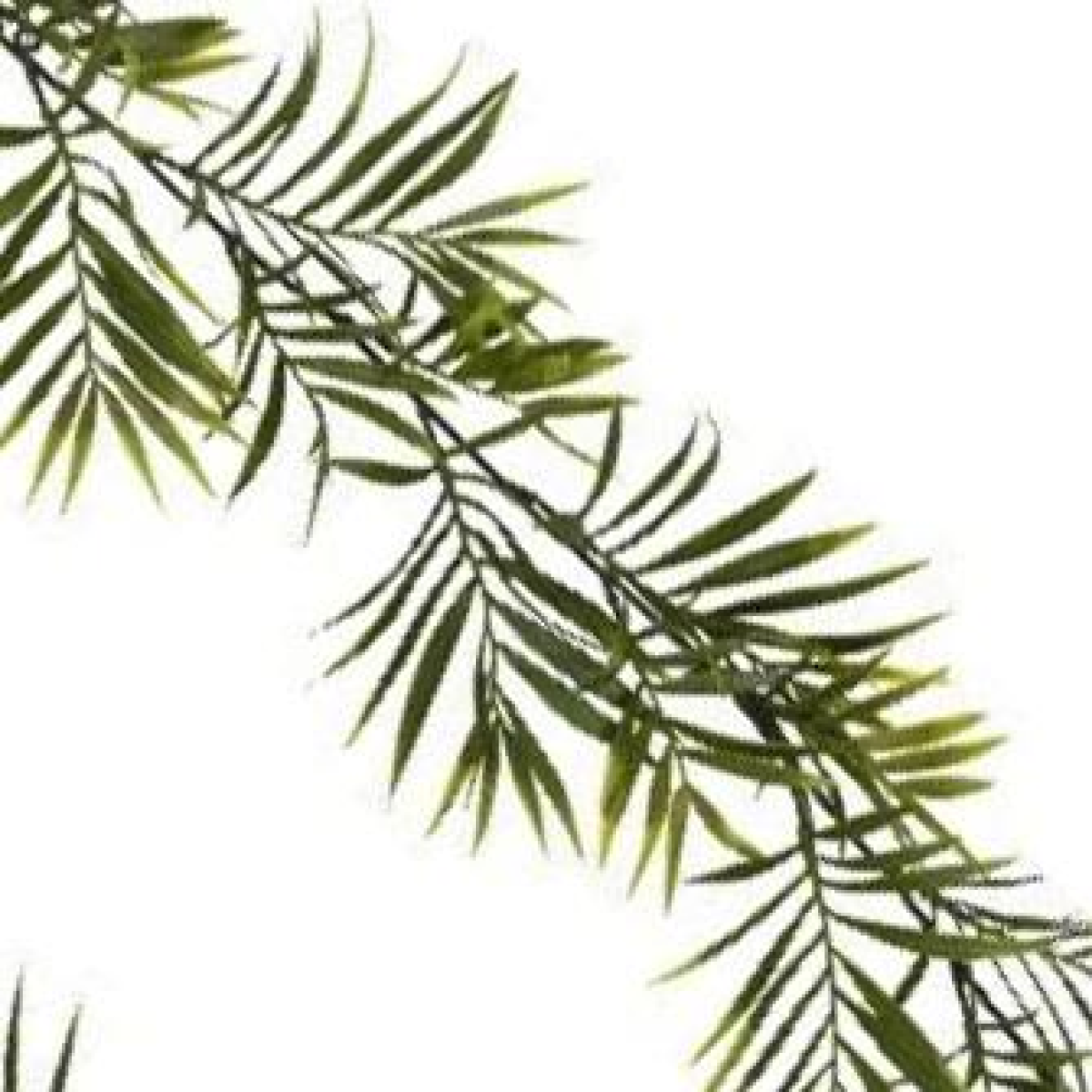 Leaf 190cm Fire Retardant Artificial Palm Garland – Bare Stem for Home & Commercial Use