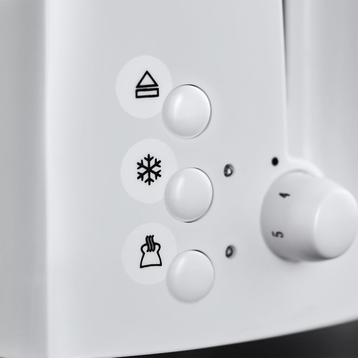 Russell Hobbs Texture 2 Slice Toaster with Wide Slots, Variable Browning & Frozen Function – White
