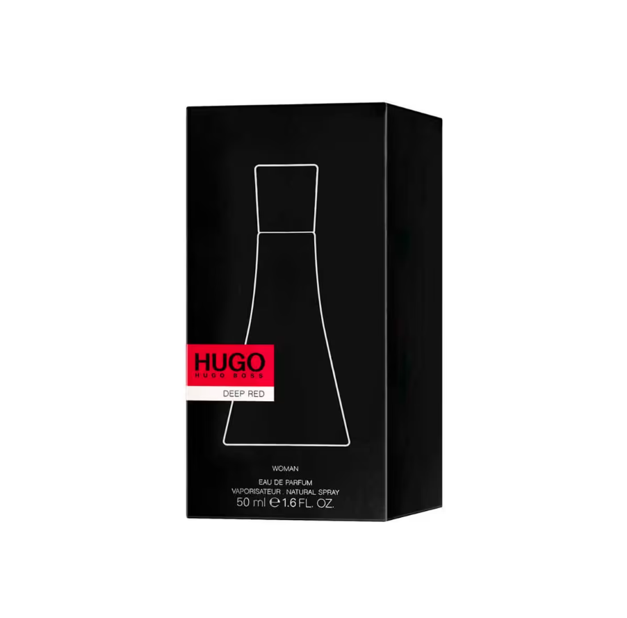 Hugo Boss Hugo Deep Red Eau de Parfum Spray 50ml – Fruity Floral Woody Women's Fragrance