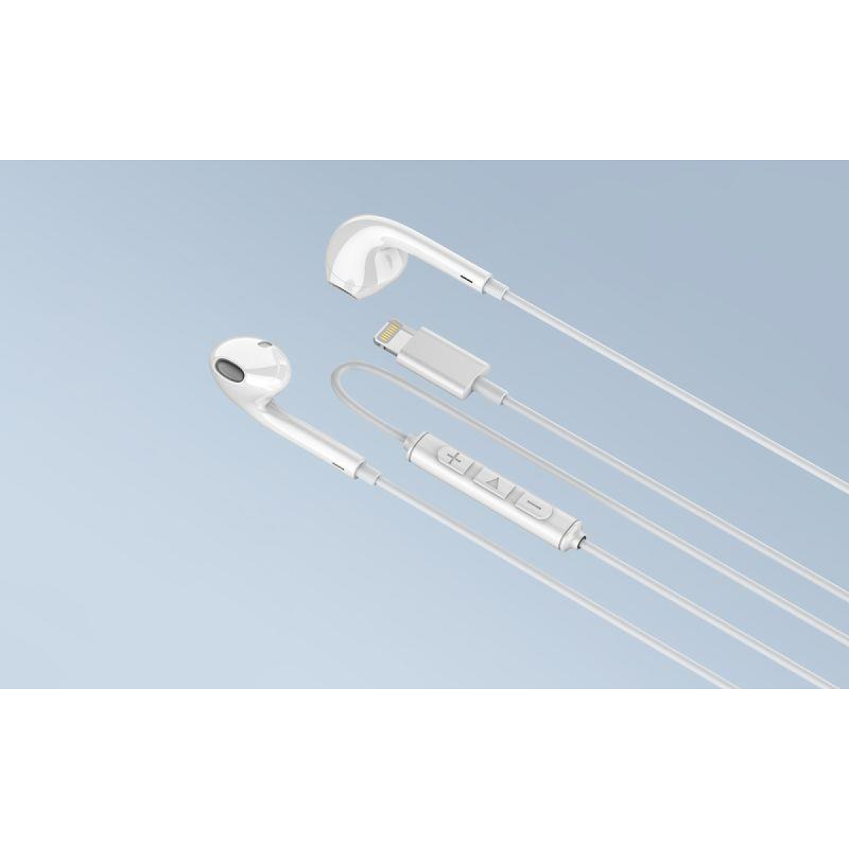 WYEWAVE 8-Pin Stereo Wired Earphones with HD Sound, Voice Calling & Volume Control, 1m Cable