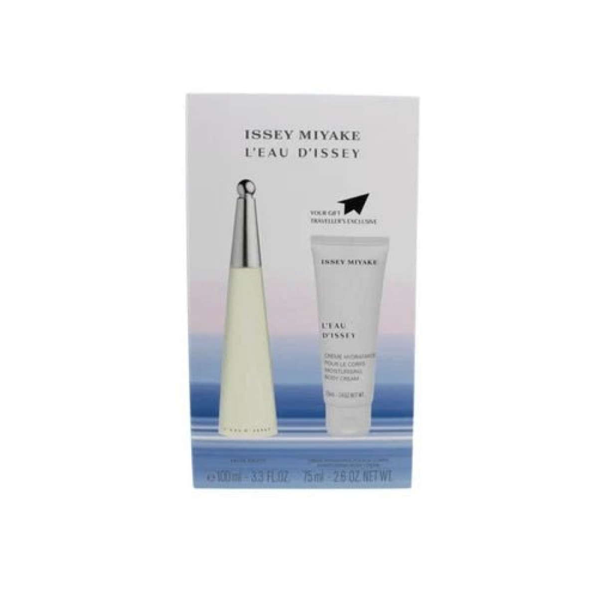 Issey Miyake L'Eau d'Issey Gift Set for Women – 100ml Eau de Toilette Spray and 75ml Moisturising Body Lotion