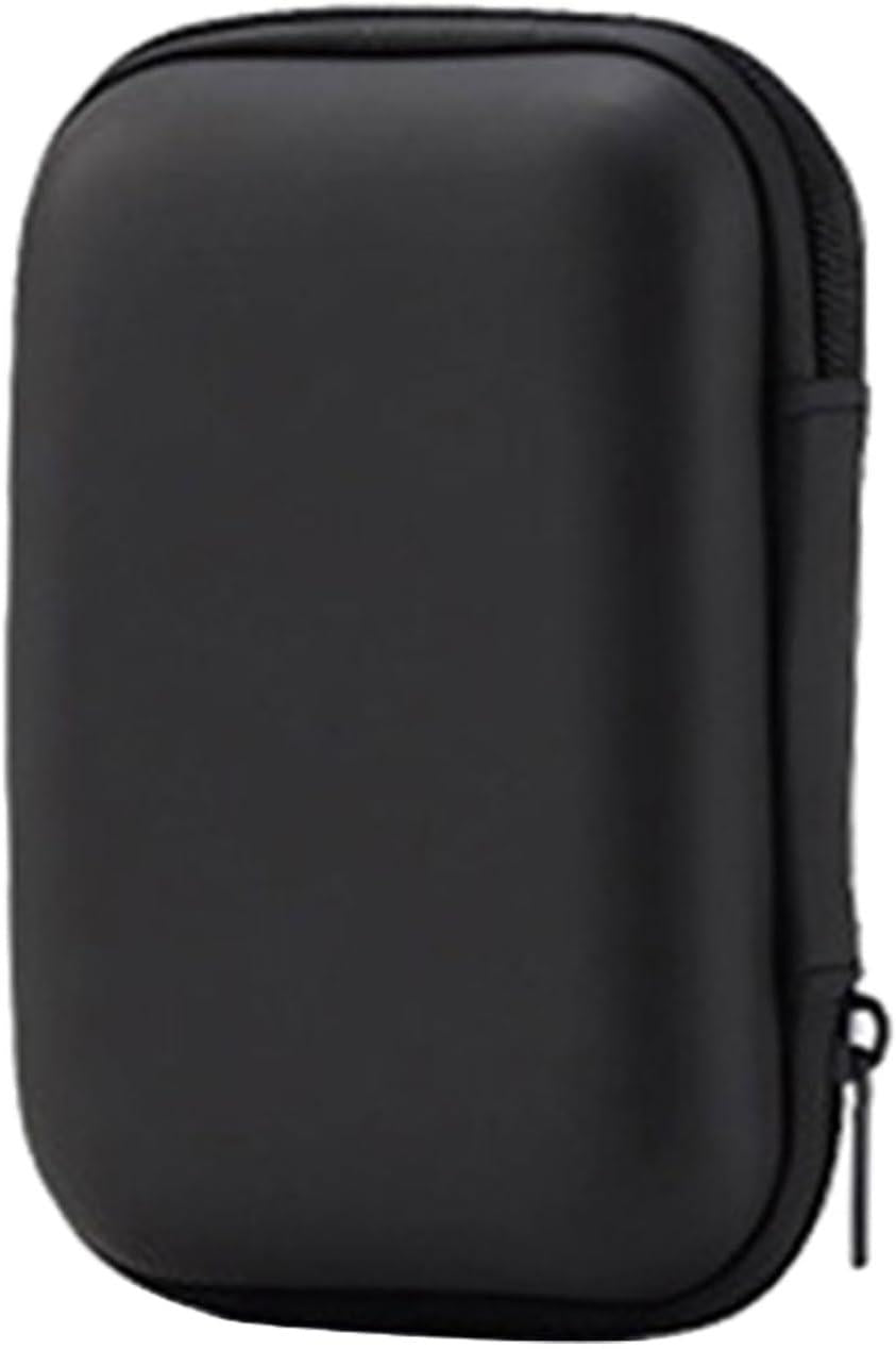 Hard Shell EVA Storage Case for R36S/R35S Retro Game Console – Zipped Organiser for Cables & Earphones, Black