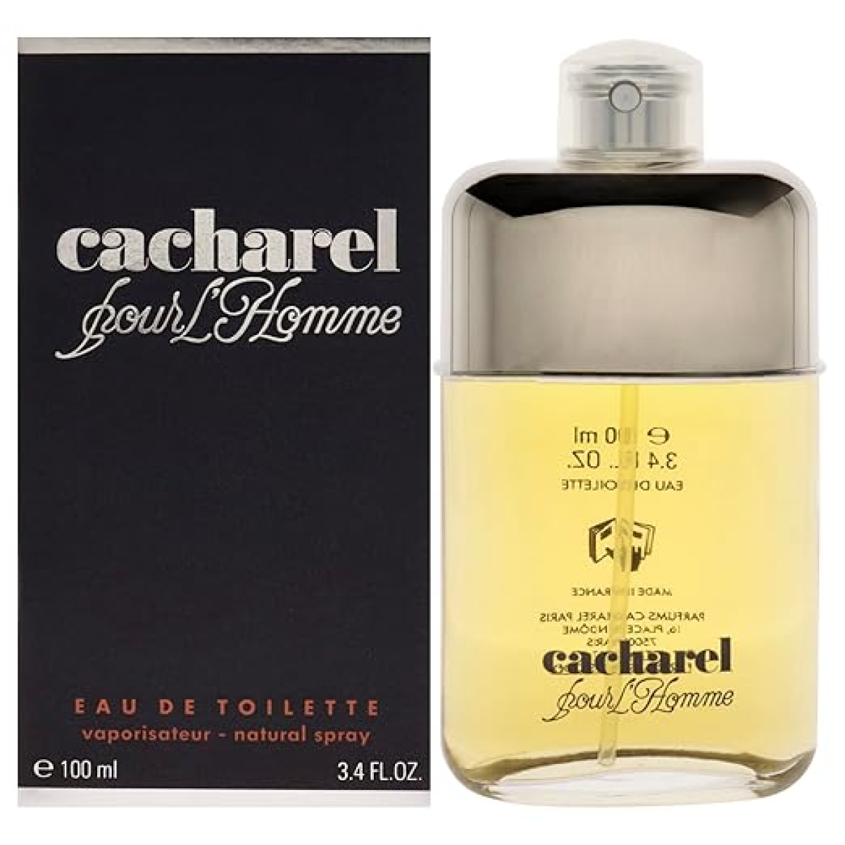 Cacharel Pour L`Homme Eau de Toilette Spray 100ml β Spicy, Woody Fragrance for Men