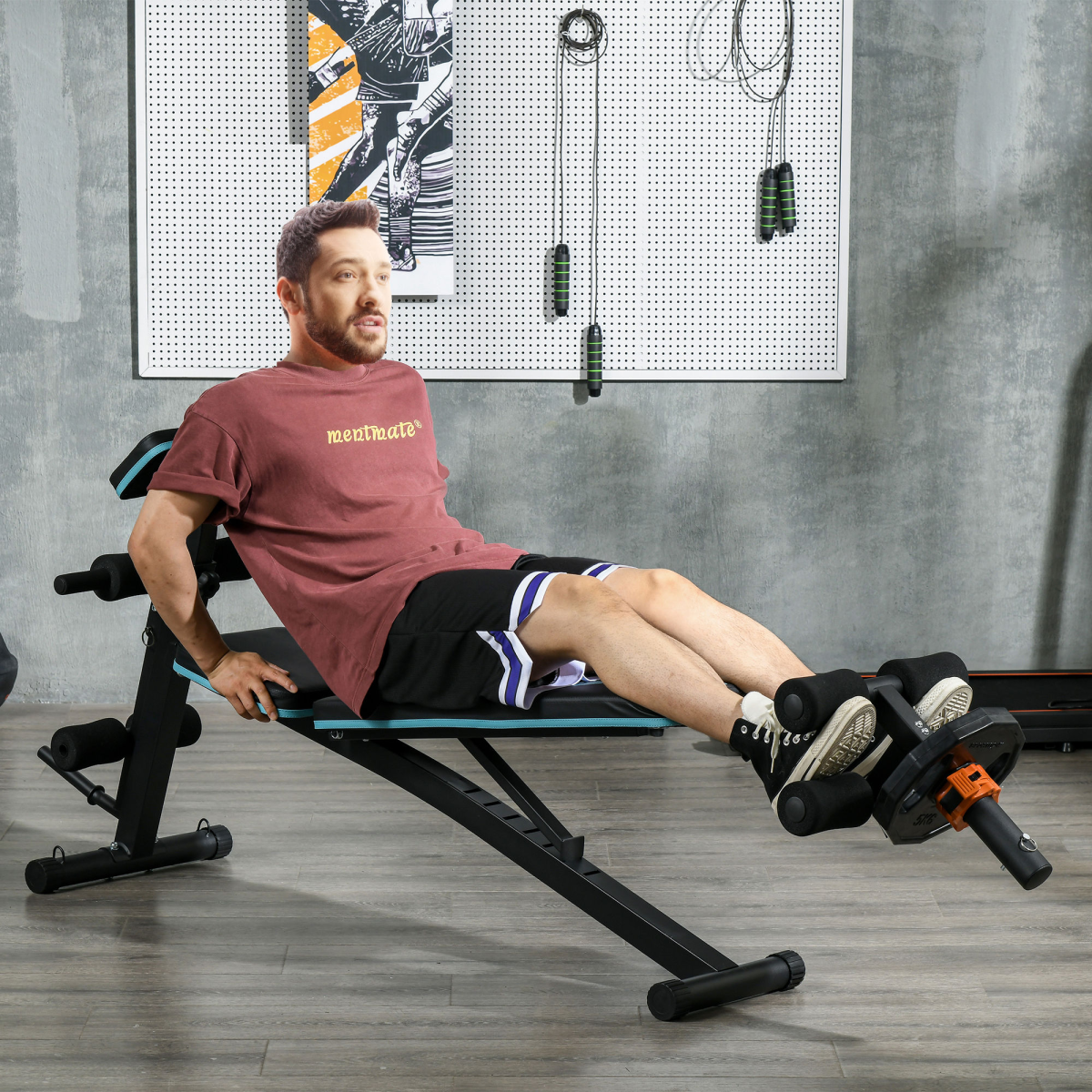 SPORTNOW Tib Bar Tibialis Trainer with Foam Pads for 5cm/2" Olympic Weight Plates – Lower Leg Strength, Black
