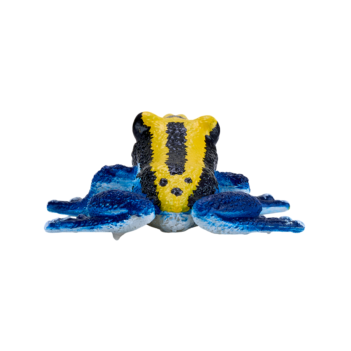 Mojo Blue Poison Dart Frog Figurine, Hand-Painted Rainforest Amphibian Toy