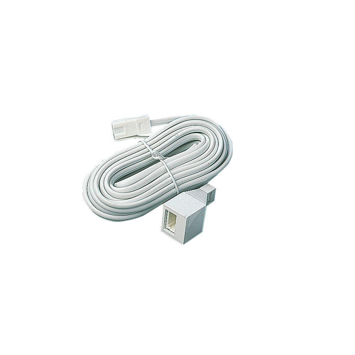 Electrovision 5m Telephone Extension Lead, BT Plug to BT Socket – White Phone Cable P202B