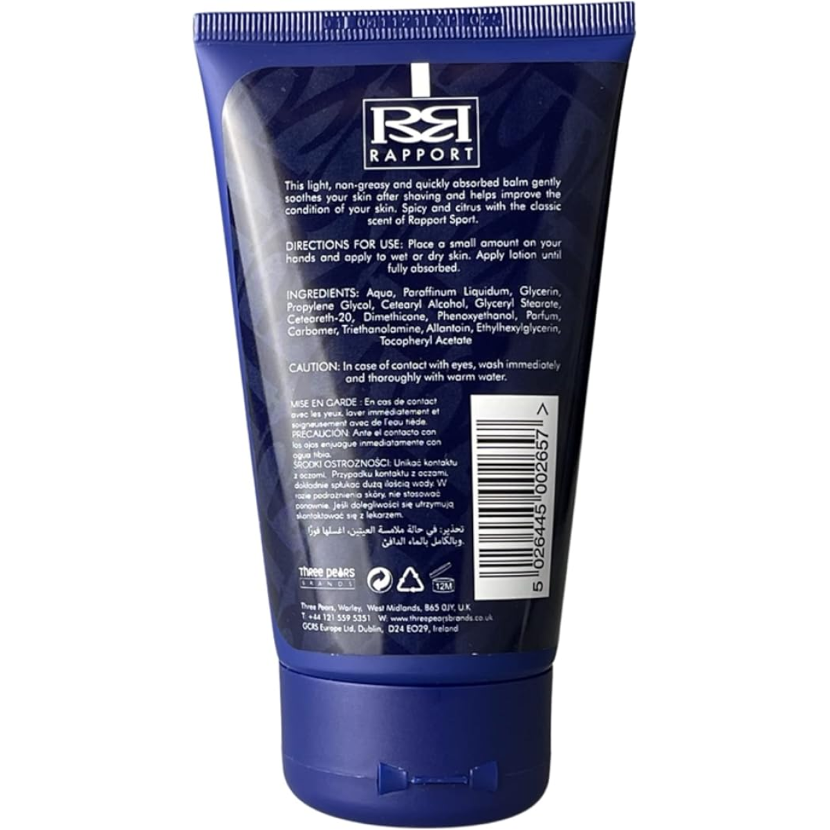 Dana Rapport Blue After Shave Balm 150ml – Soothing, Non-Greasy Post-Shave Skincare for Men