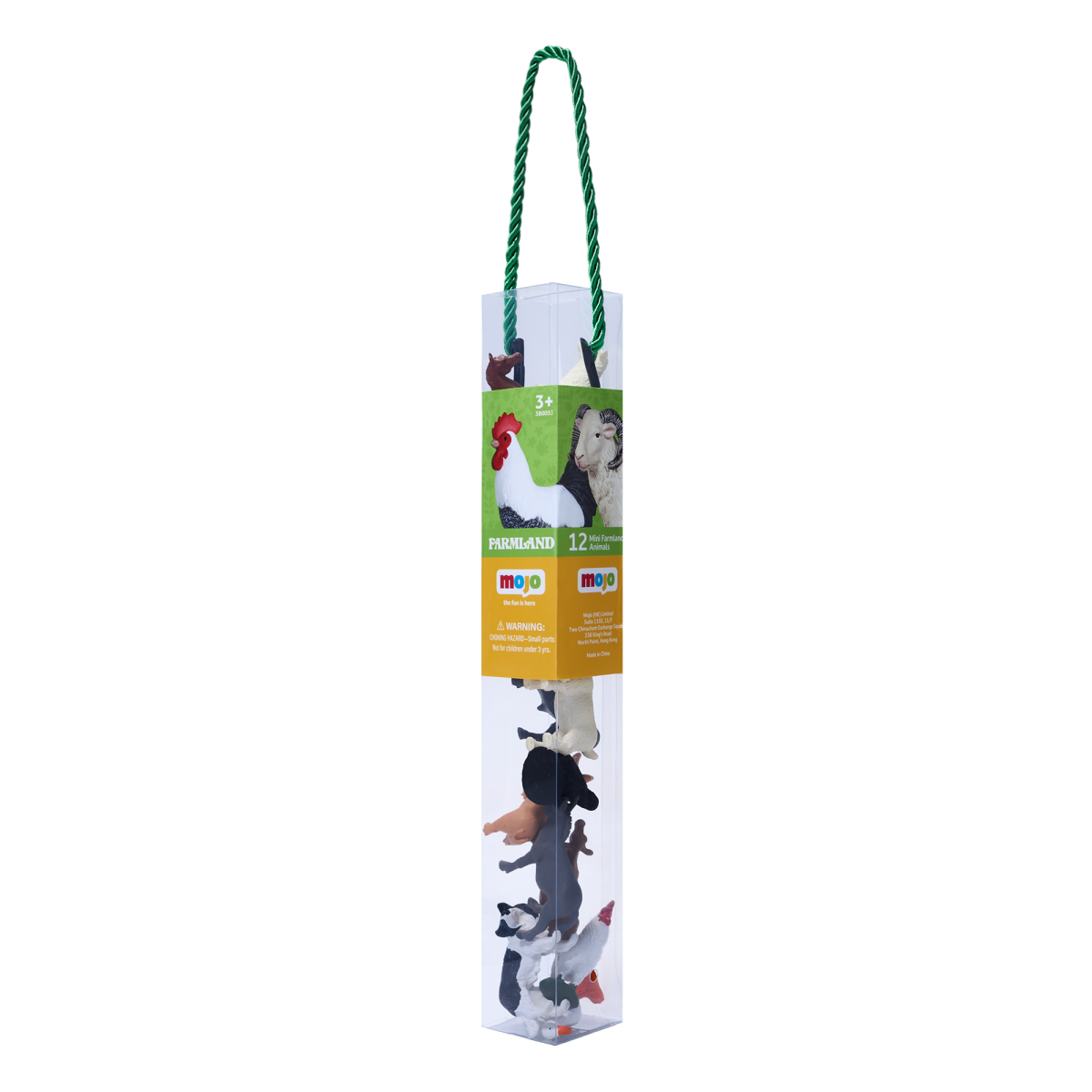 MOJO Mini Farm Animal Figures Playset – 12-Piece Mini Worlds Tube Set