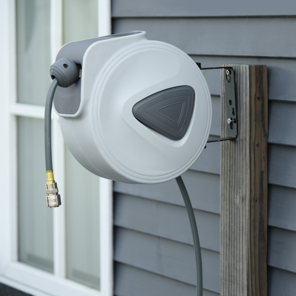 DURHAND 10m Retractable Air Hose Reel with 3/8" Hose – Wall Mounted Garage & Workshop Storage