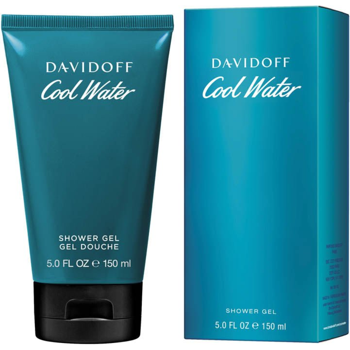 Davidoff Cool Water Shower Gel, 150ml – Refreshing Body Cleanser with Aquatic & Woody Fragrance